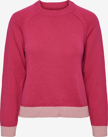 Pull-over 'Nistra' PIECES en rose : devant