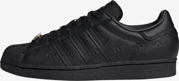 Sneaker low 'Superstar' de la ADIDAS ORIGINALS pe negru: față