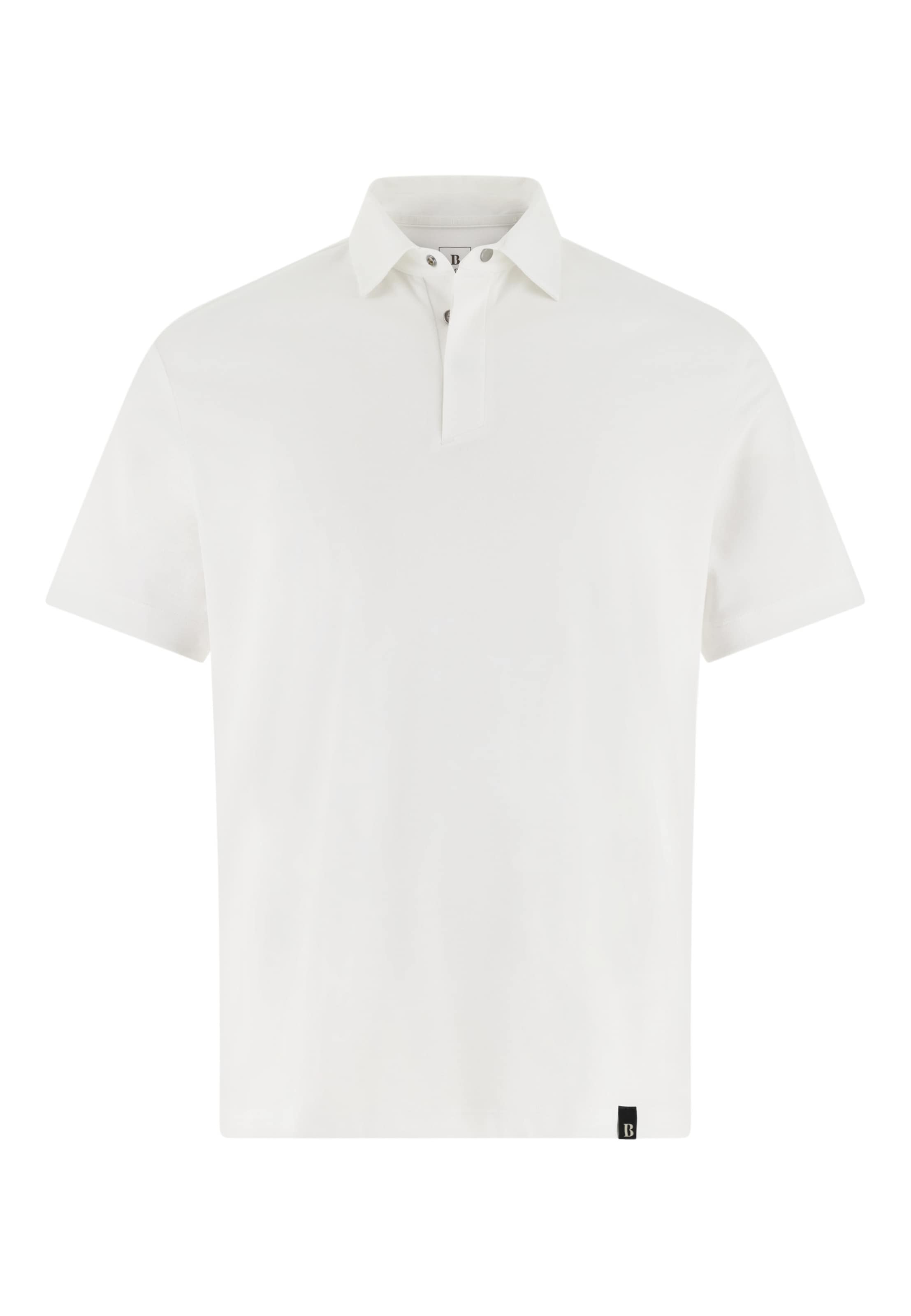 Boggi Milano Poloshirt 'B Tech' in Weiß: Vorderseite