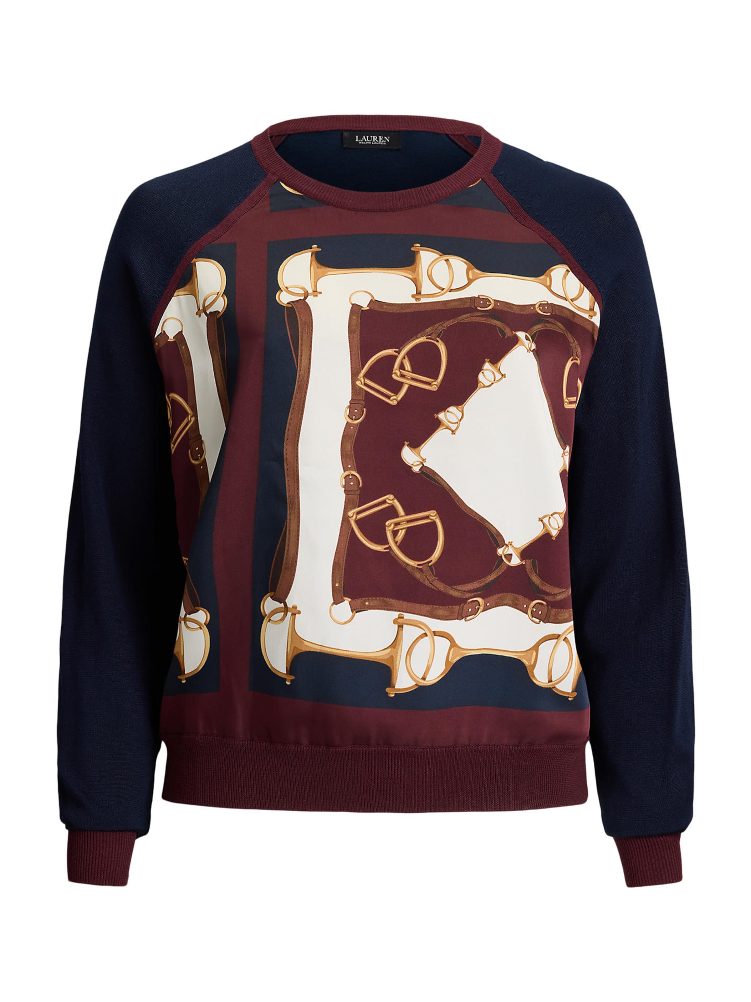 Lauren Ralph Lauren Plus Trui &#x27;STARIK&#x27; in Blauw: voorkant