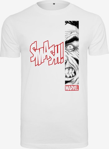 Merchcode T-Shirt 'Angry Hulk' in Weiß: Vorderseite