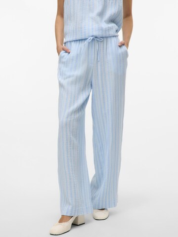 VERO MODA Wide leg Trousers 'VMNanna' in Blue: front