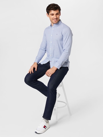 TOMMY HILFIGER Slim fit Overhemd in Blauw