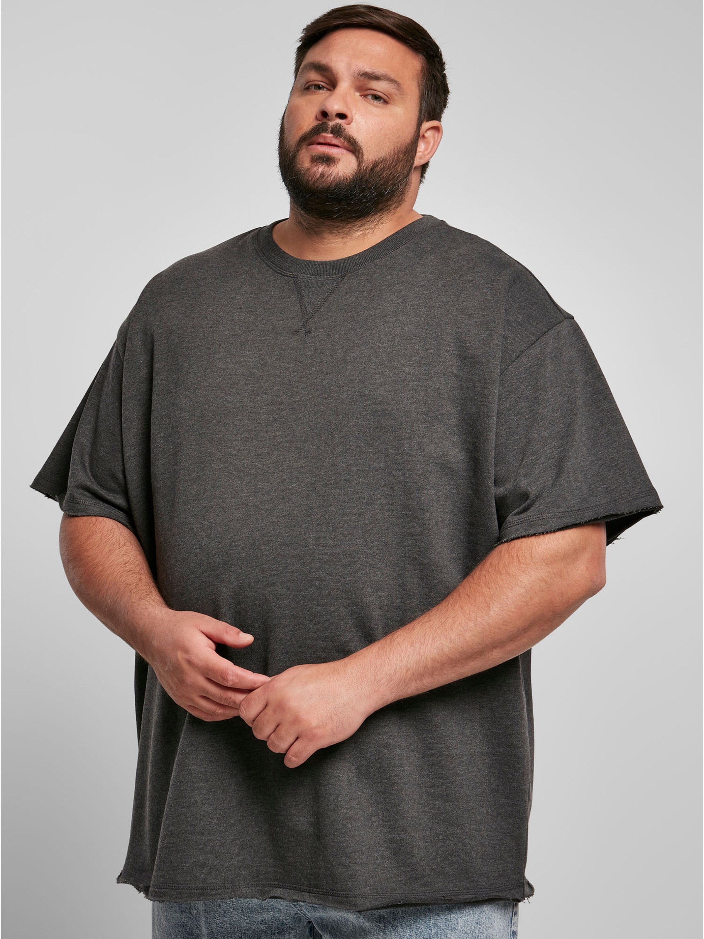 Männer Große Größen Urban Classics Shirt in Dunkelgrau - JJ57694 Männer Große Größen Urban Classics Shirt in Dunkelgrau - JJ57694