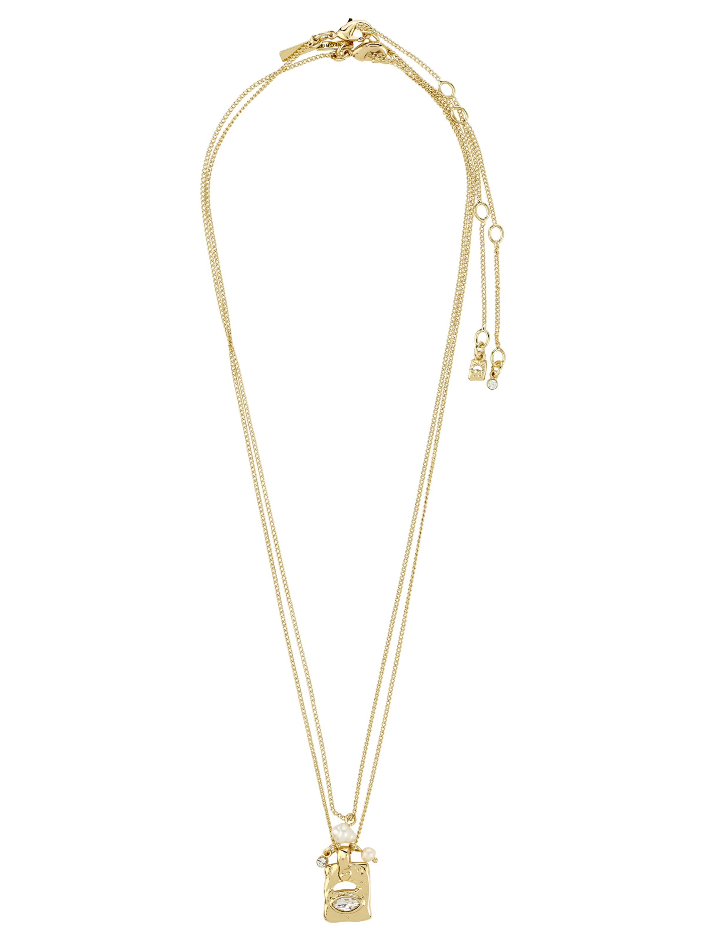 Pilgrim Řetízek 'Fire' - zlatá / průhledná / perlově bílá, Produkt