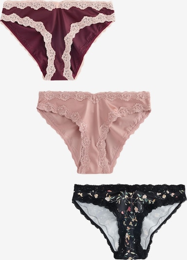 Next Slip veličine XXL u prljavo roza / burgund / crna / bijela, Pregled proizvoda
