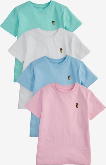 Next Camiseta en azul cielo / verde claro / rosa / blanco, Vista del producto