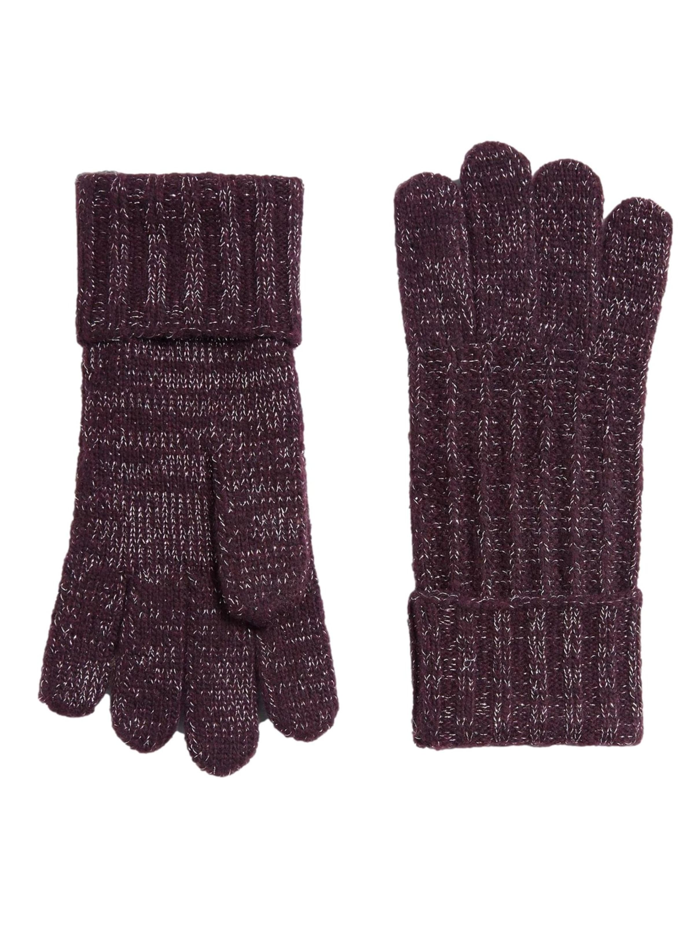 purpurinė Lipsy Pirštuotos pirštinės: priekis