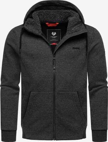 Ragwear Sweat jacket 'Fabbian' in Grey: front