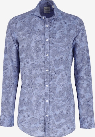 Black Label Shirt Regular Fit Langarmhemd 'LINCOT' in Blau: predná strana