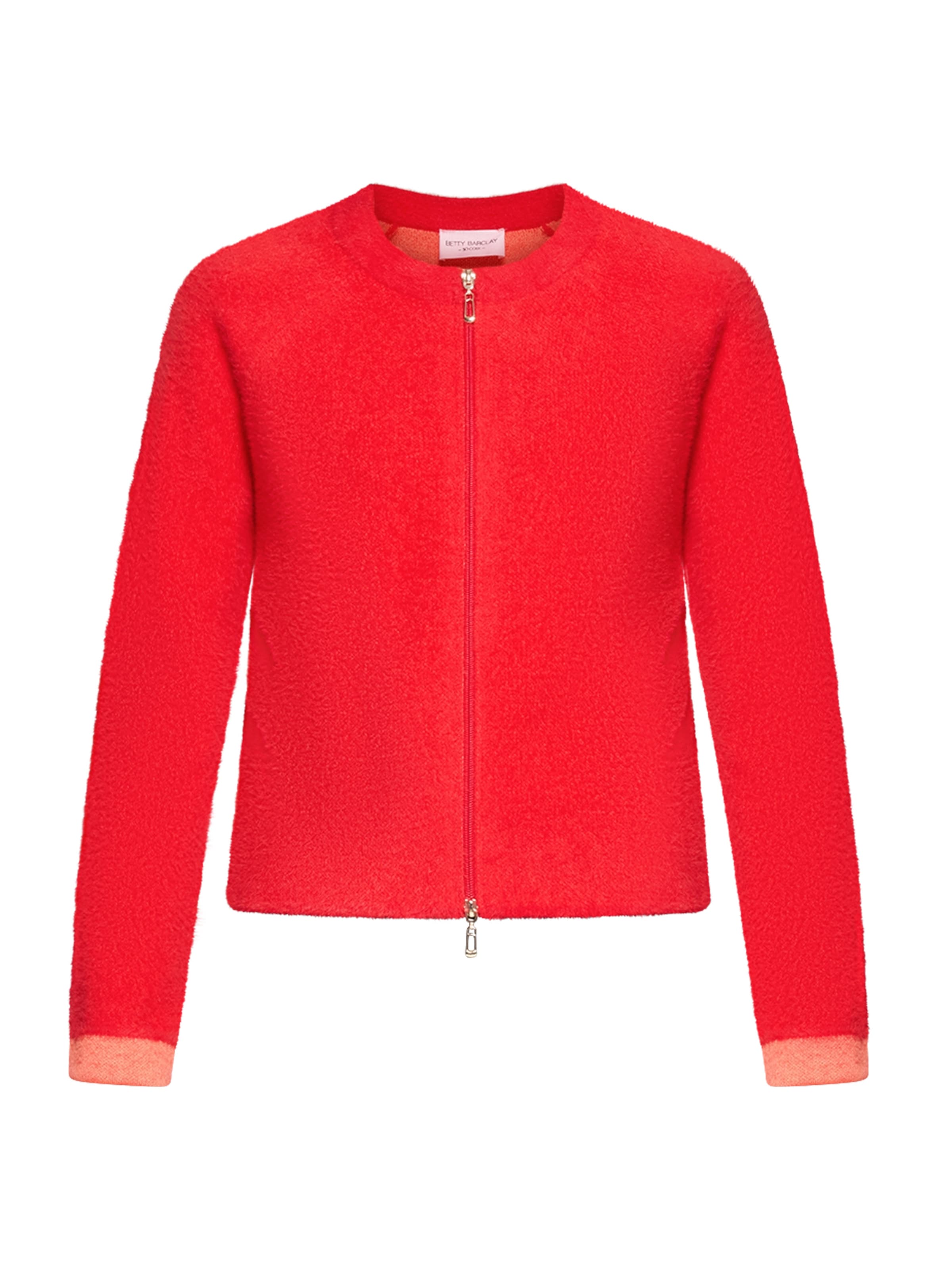 Betty Barclay Gebreid vest in Rood: voorkant