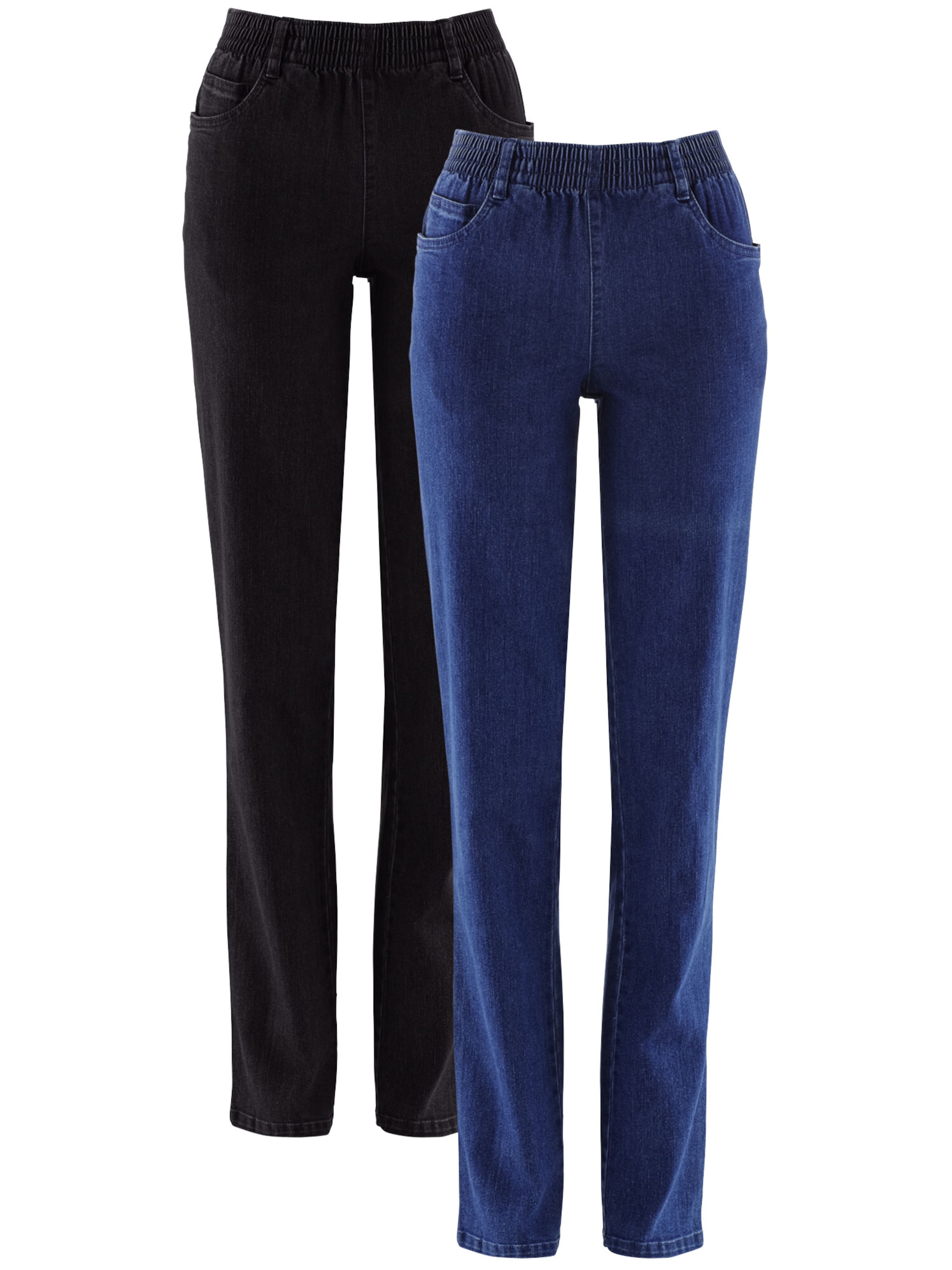 bonprix Tapered Jeans in Blau: Vorderseite