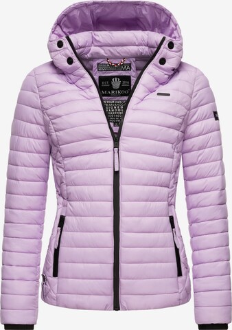 MARIKOO Between-season jacket 'Samtpfote' in Purple: front
