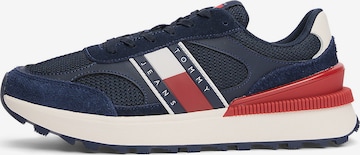 Tommy Jeans Platform trainers in Blue: front