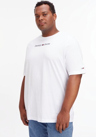 Tommy Jeans Plus - Camiseta en blanco: frente