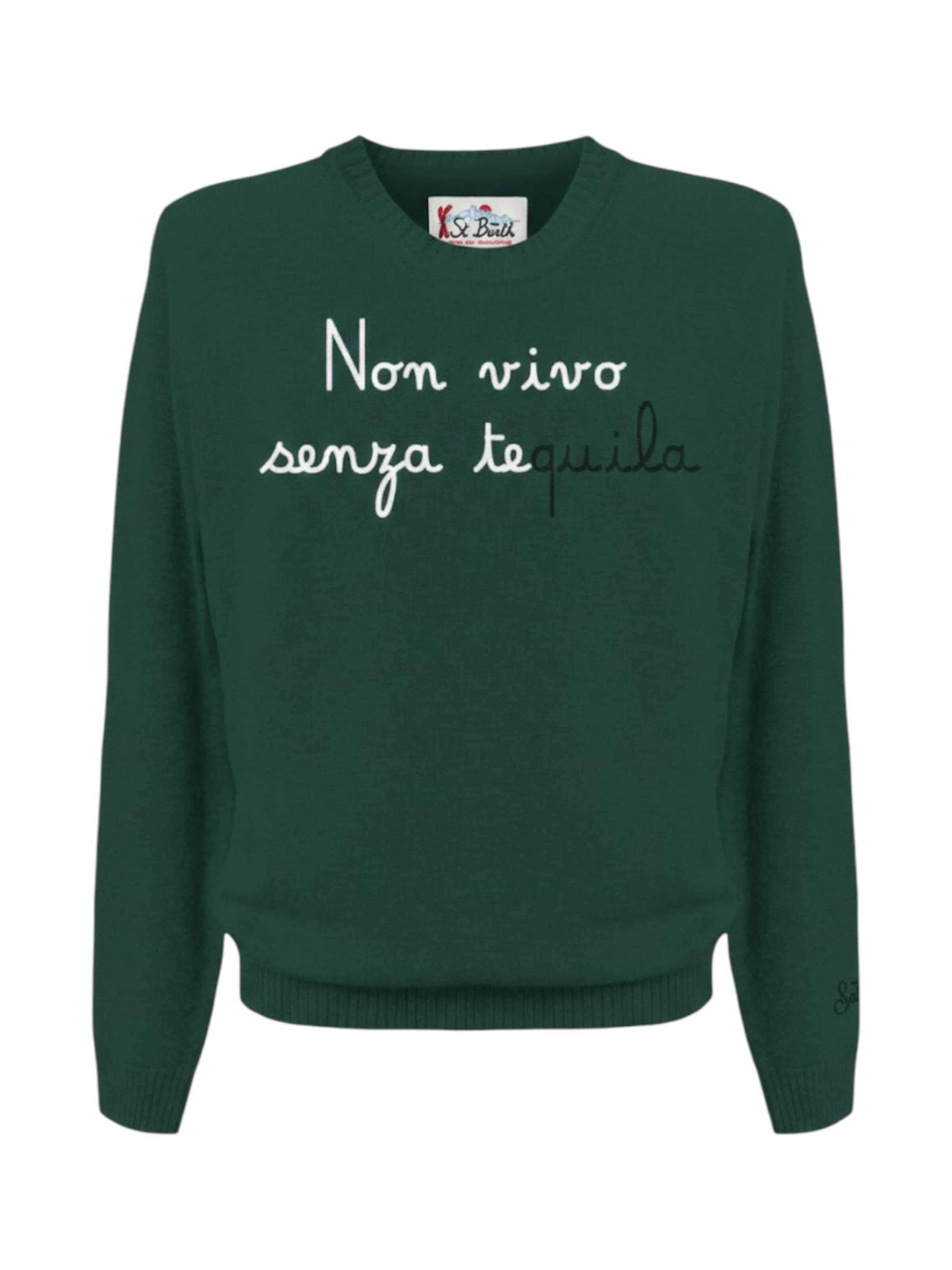 Pullover di MC2 Saint Barth in verde: frontale