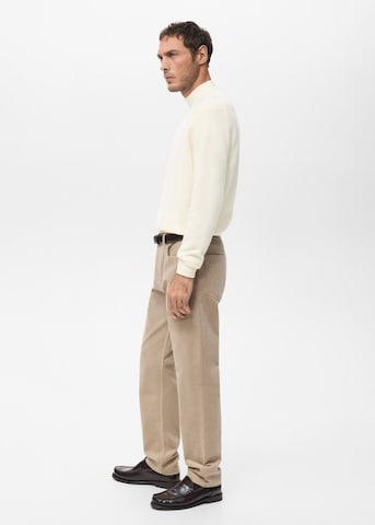 MANGO MAN Regular Pants 'Ercolano' in Beige