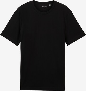 T-Shirt TOM TAILOR en noir : devant