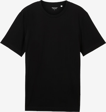 melns TOM TAILOR T-Krekls: no priekšpuses
