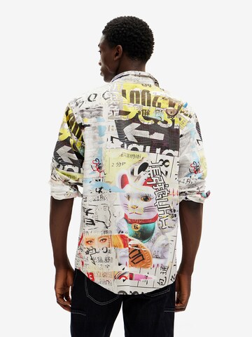 Coupe regular Chemise Desigual en mélange de couleurs