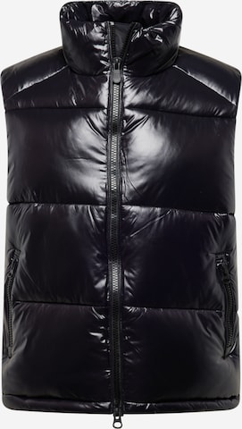 SAVE THE DUCK Vest 'AILANTUS' in Black: front