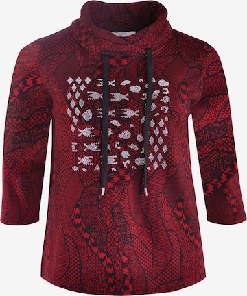 NAVIGAZIONE Piú Sweatshirt 'NAV-99151' in Rot: predná strana