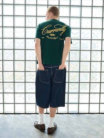 T-Shirt Bershka en vert