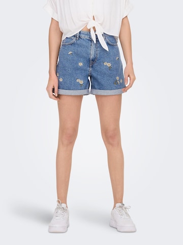 ONLY Regular Shorts 'Vega' in Blau: predná strana