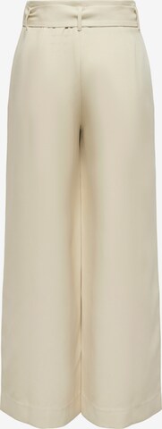 JDY Wide leg Bandplooibroek 'Cheetah' in Beige