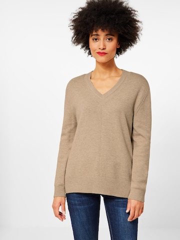 STREET ONE Sweater in Beige: front