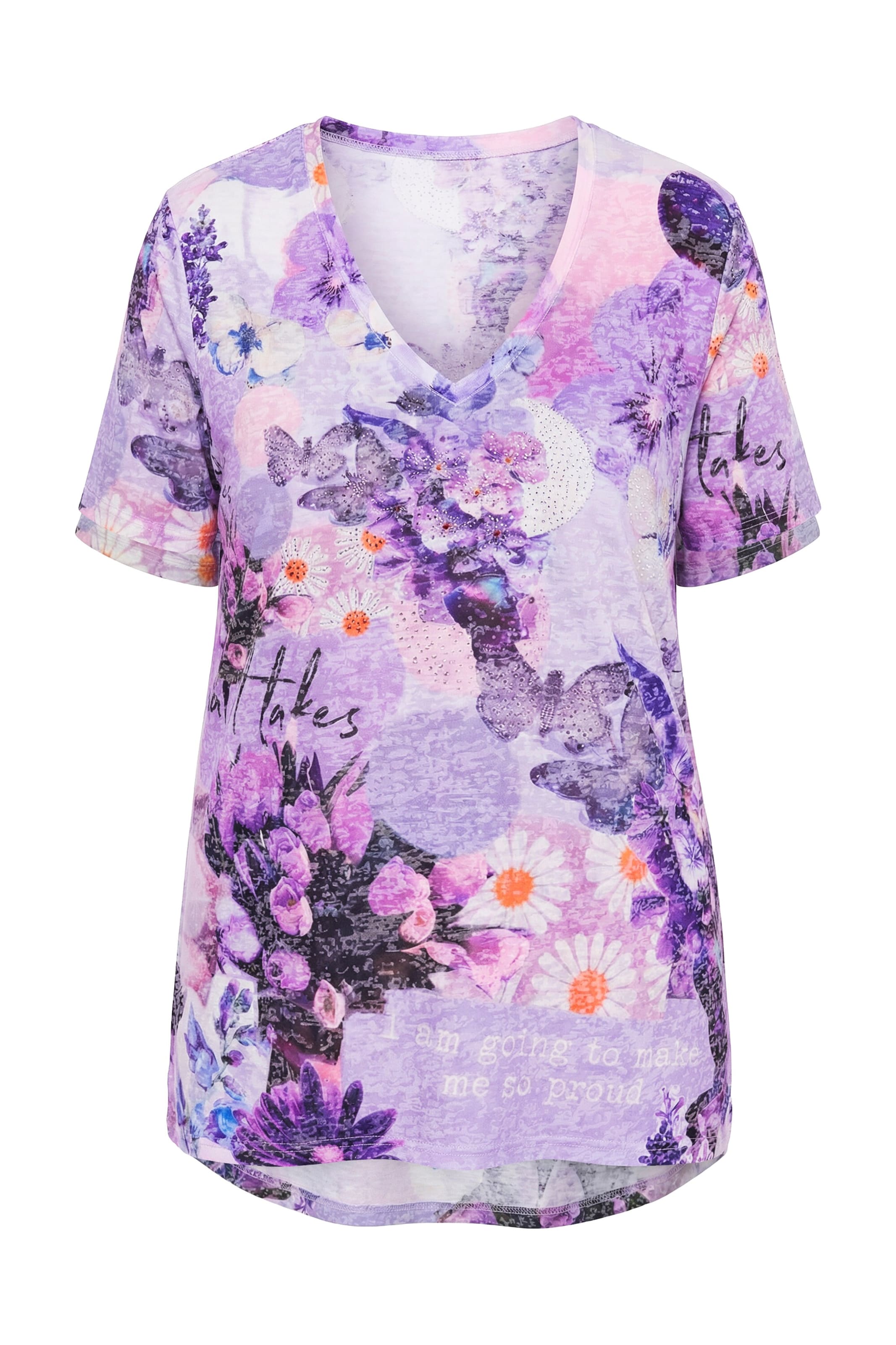 MIAMODA Shirt in Purple: front