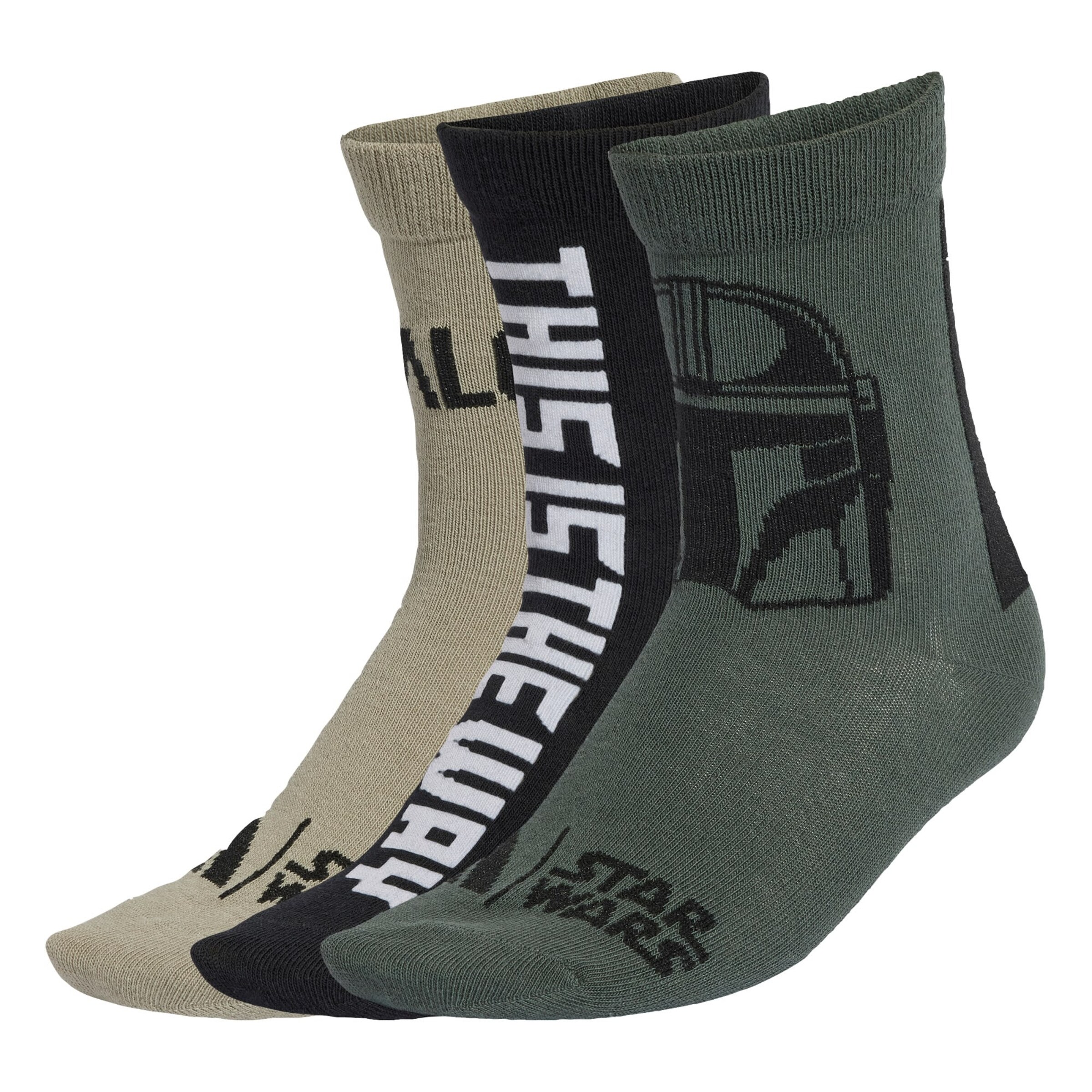 ADIDAS SPORTSWEAR Socks 'Star Wars Mandalorian' in Green: front