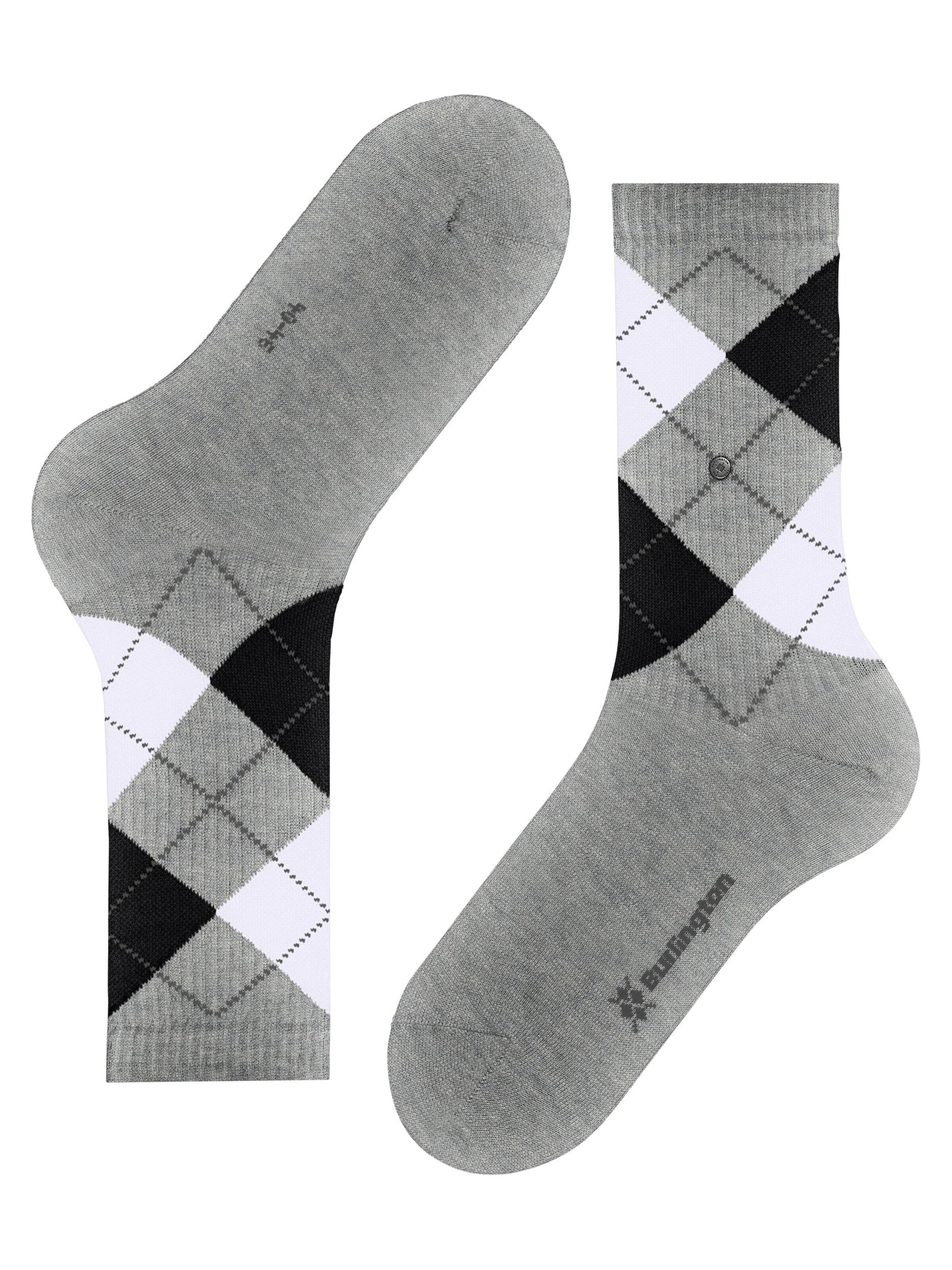 BURLINGTON Socks 'Rib Court' in Grey