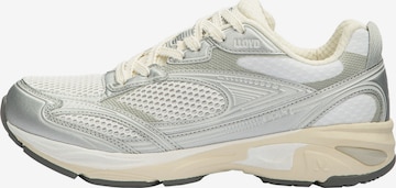 Baskets hautes LLOYD en argent : devant