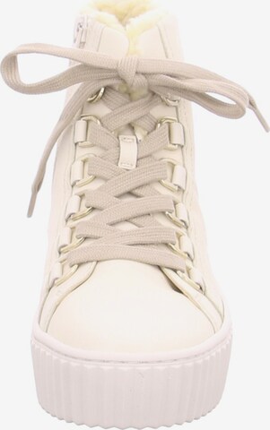 GABOR Lace-Up Ankle Boots in Beige