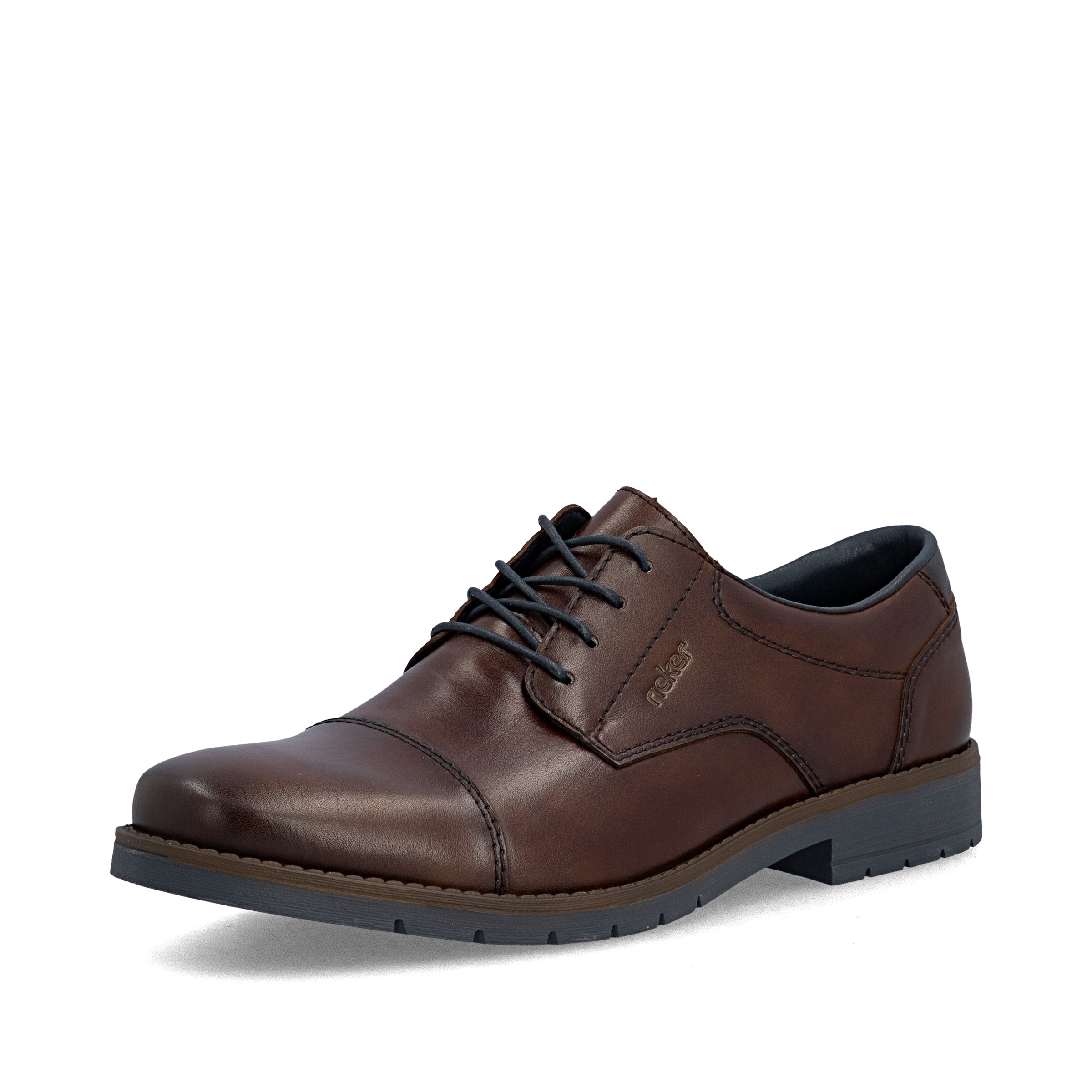 Chaussure à lacets Rieker en marron : devant