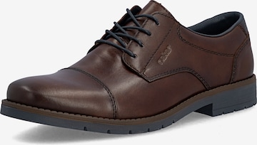 Chaussure à lacets Rieker en marron : devant