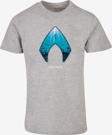 T-Shirt 'Aquaman - Ocean' ABSOLUTE CULT en gris : devant