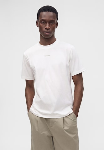 Calvin Klein Jeans Majica 'EASY' | bela barva