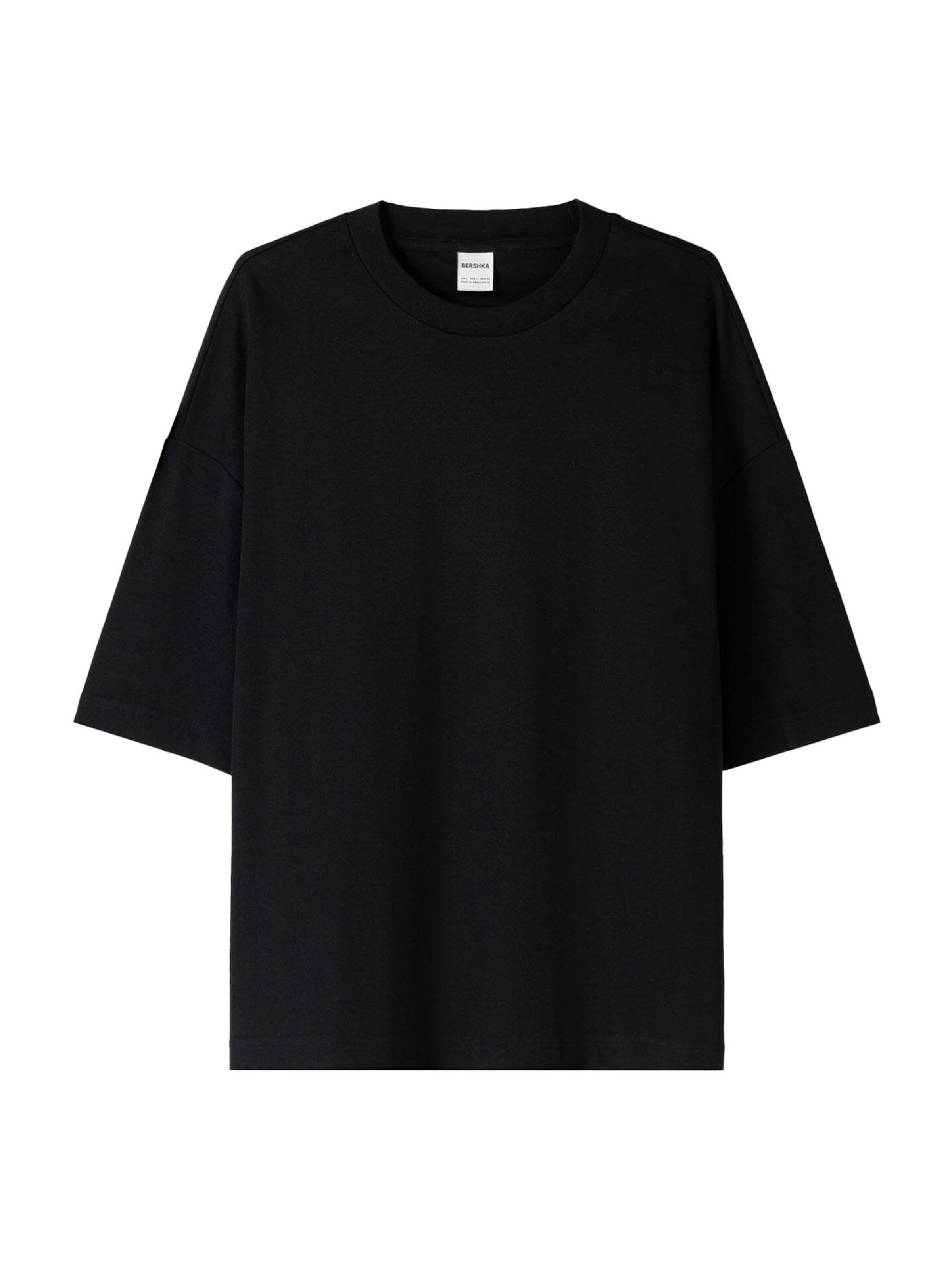 Bershka T-Shirt in Schwarz: Vorderseite