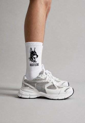 Calzino sportivo di Vertere Berlin in bianco: frontale