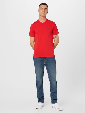 EA7 Emporio Armani Тениска в червено