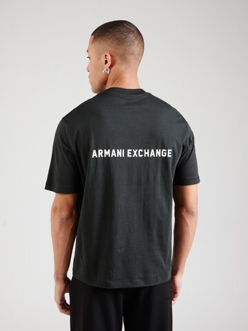 Tricou de la ARMANI EXCHANGE pe negru: față