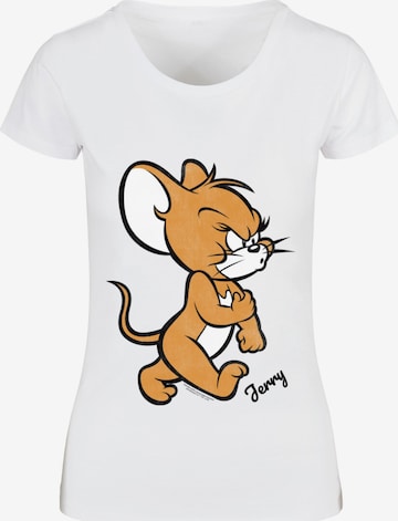 ABSOLUTE CULT Shirt 'Tom & Jerry Angry Mouse' in White: front