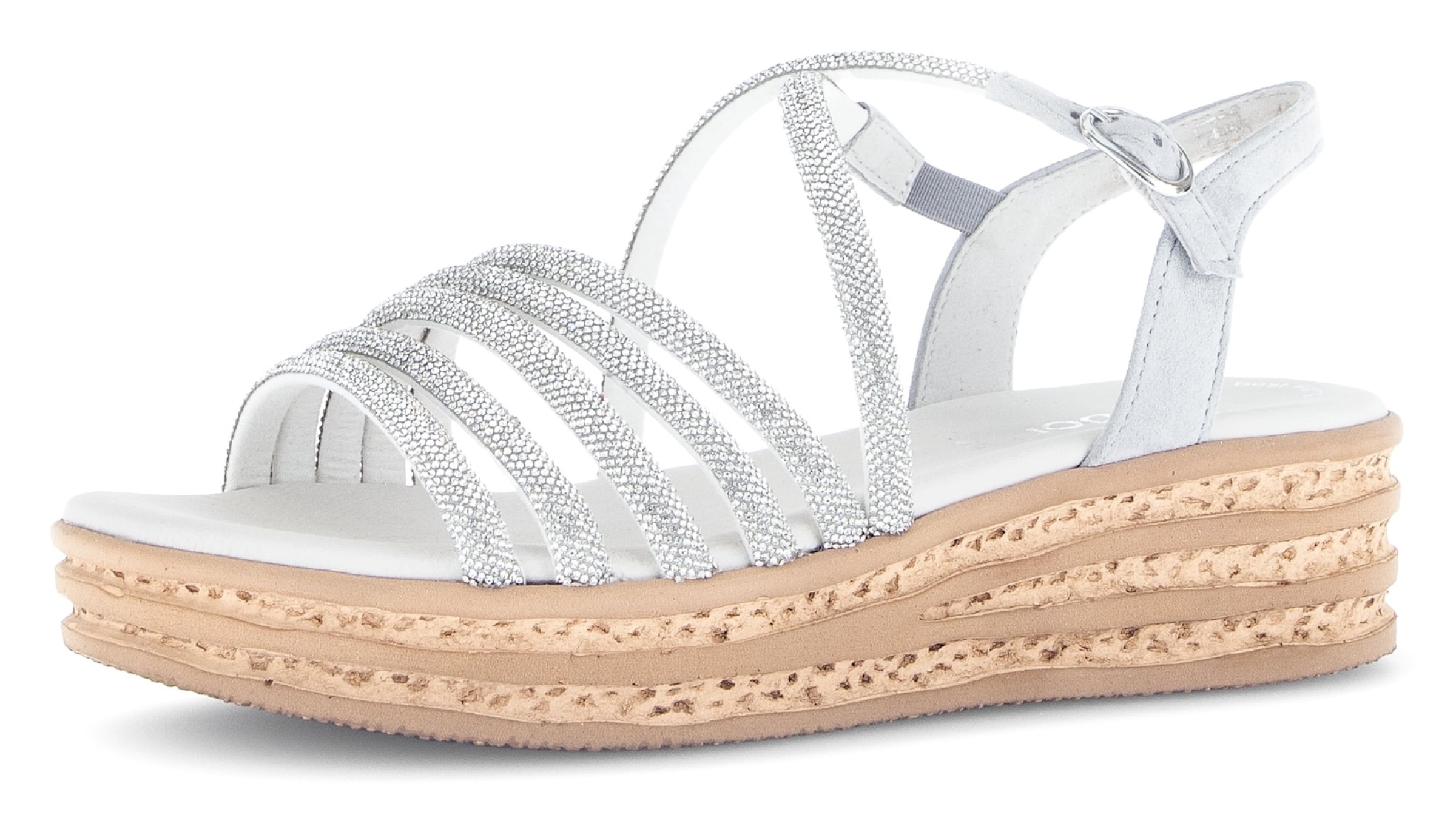 GABOR Sandaal in Zilver: voorkant