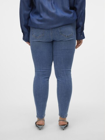 Vero Moda Curve Skinny Jeans 'FLASH' in Blauw