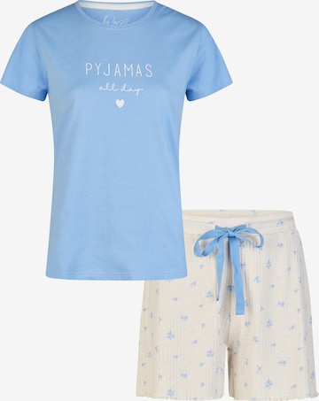 By Louise Pyjama in Blauw: voorkant