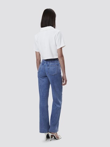 Influencer Flared Jeans ' Piping' i blå