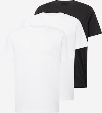KnowledgeCotton Apparel Shirt in Zwart: voorkant