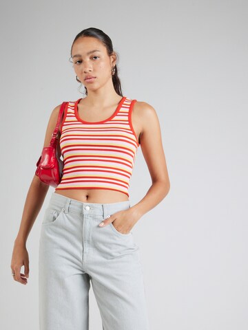 PIECES Top 'PCJAYJAY' in Red